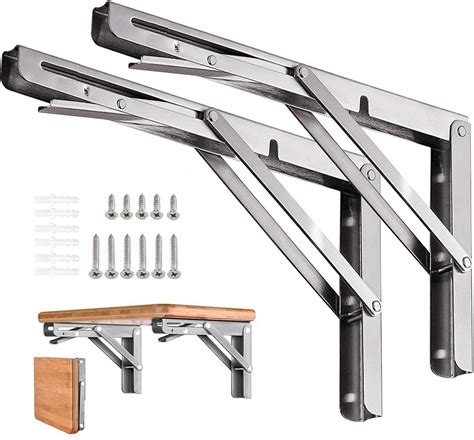 22 inch metal sheleve brackets|Folding Shelf Brackets 22 inch 2 Pcs Max Load: 350 .